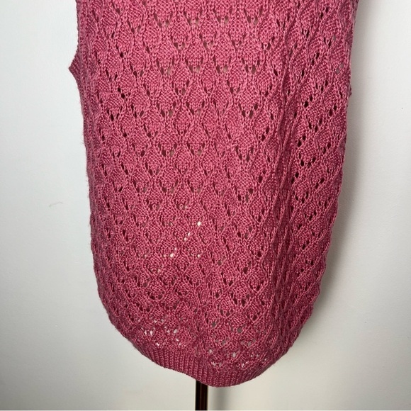 Handmade Button Front Open Knit Vest - Picture 7 of 7